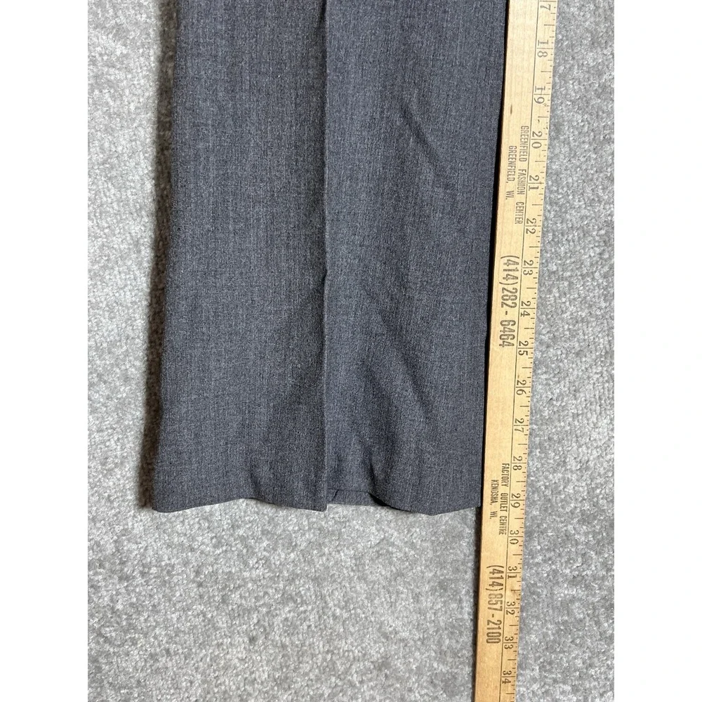 Style & Co Petite Stretch Flare Dress Pants Womens Sz 4P Gray Back Pockets Y2K